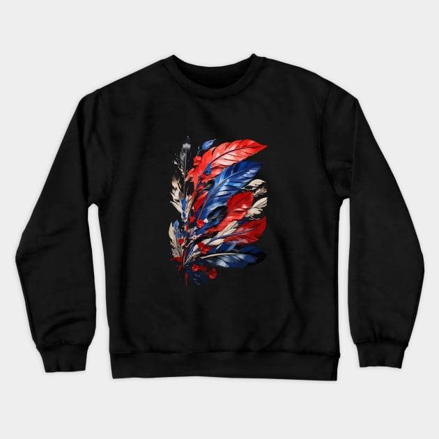 Bird Feathers Crewneck Sweatshirt by CatCoconut-Art